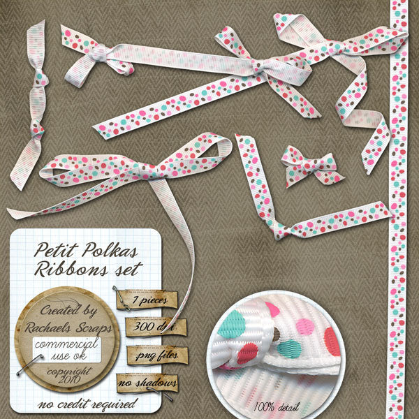 Petit Polkas Ribbon Set