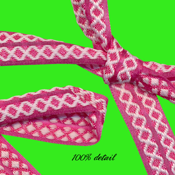 Pink Lattice Ribbons
