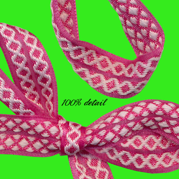 Pink Lattice Ribbons