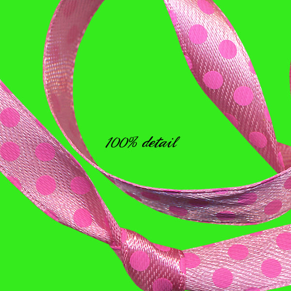 Pink Polka Dotted Ribbons