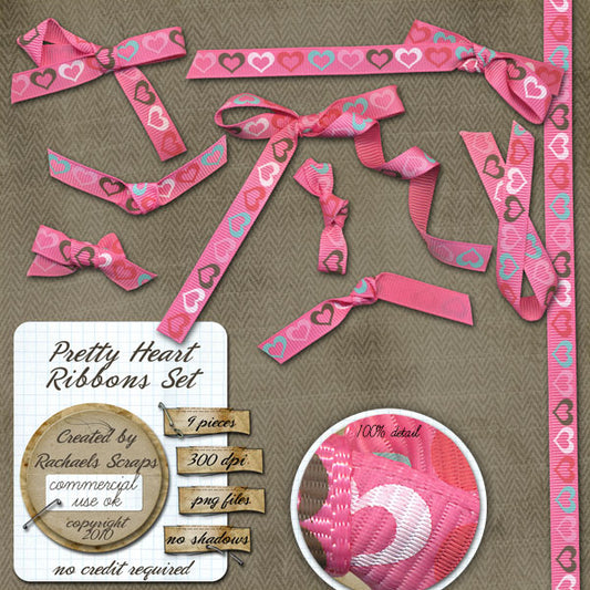 Pretty Hearts Ribbons