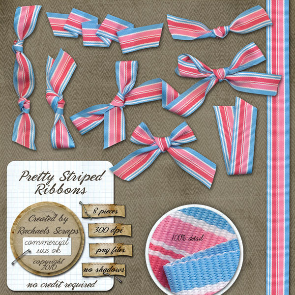 Pretty Striped Ribbons