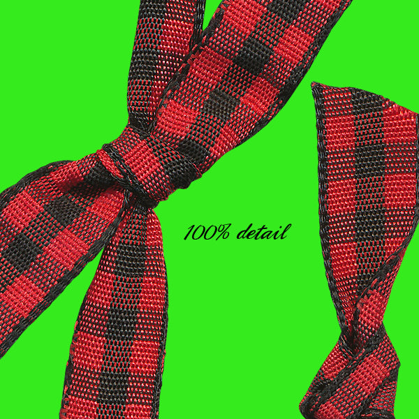 Red & Black Gingham Ribbons