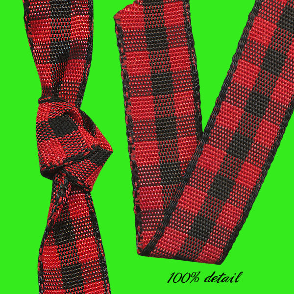 Red & Black Gingham Ribbons