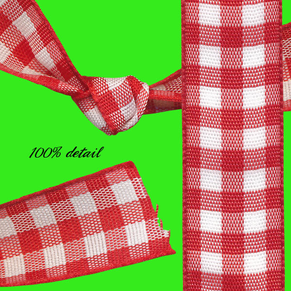 Red Gingham Ribbons