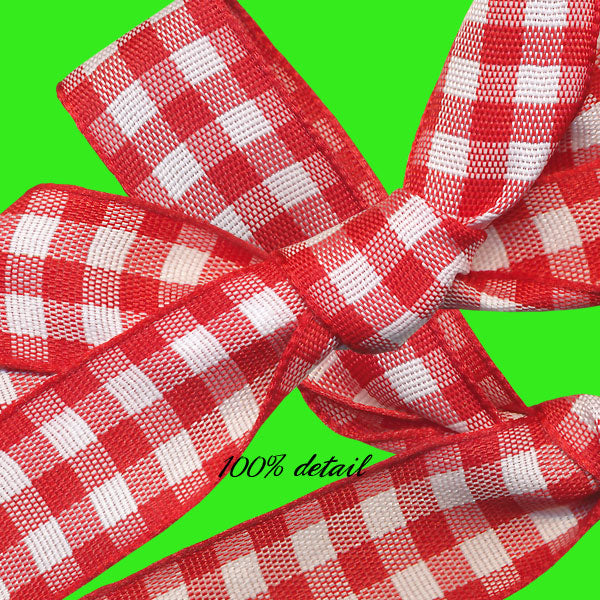 Red Gingham Ribbons