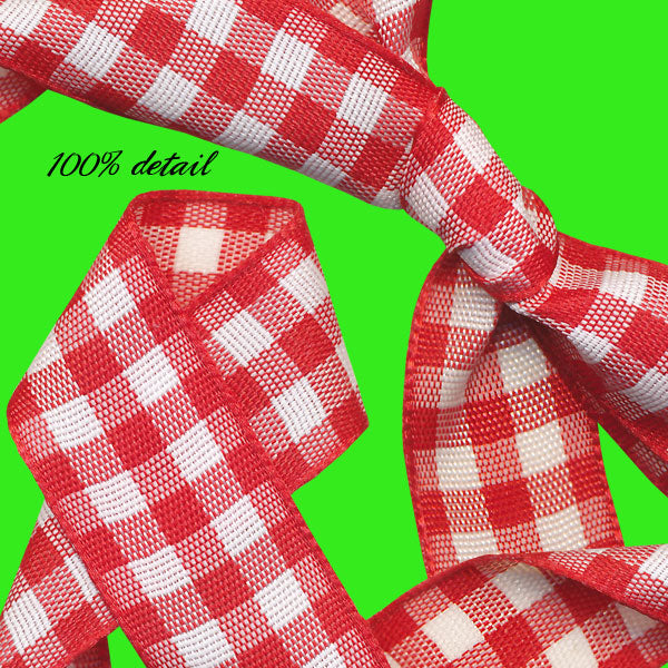 Red Gingham Ribbons