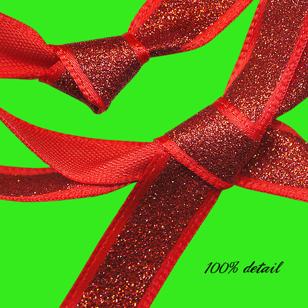 Red Glitter Ribbons