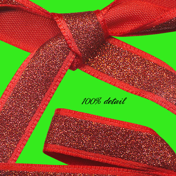 Red Glitter Ribbons