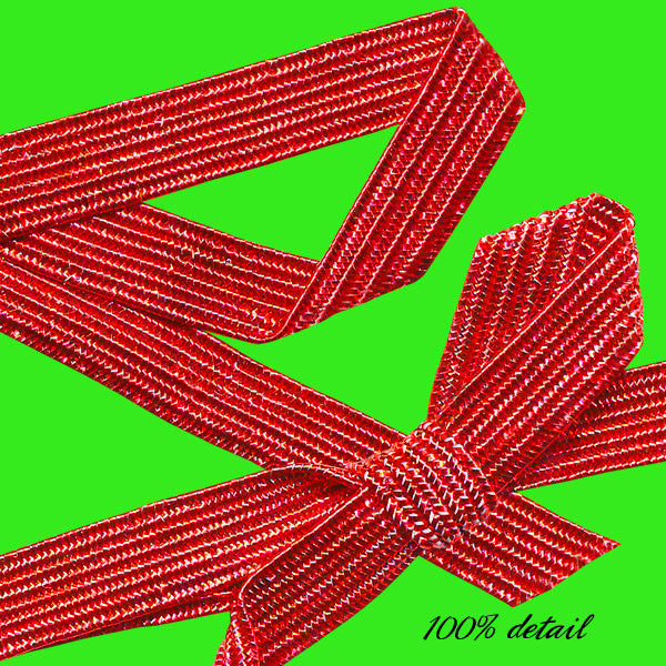 Red Metallic Ribbons