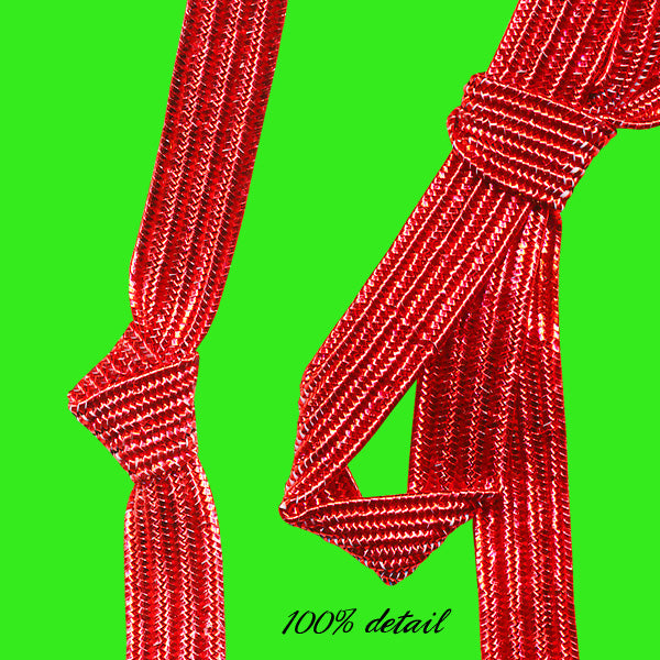 Red Metallic Ribbons