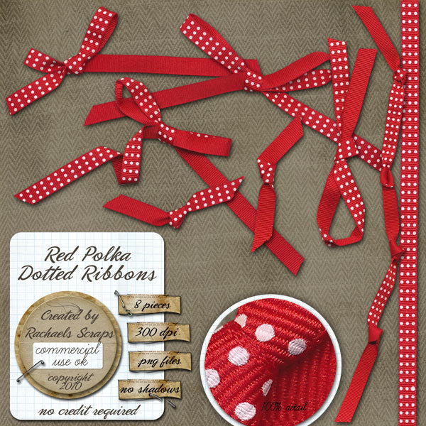 Red Polka Dotted Ribbons