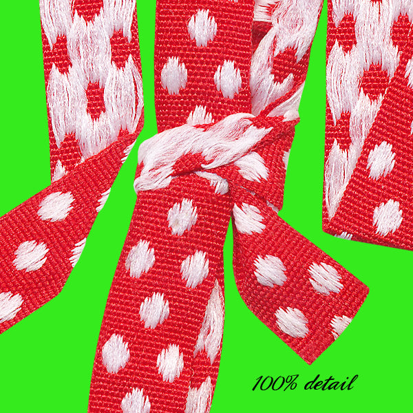 Red & White Polka Dotted Ribbons