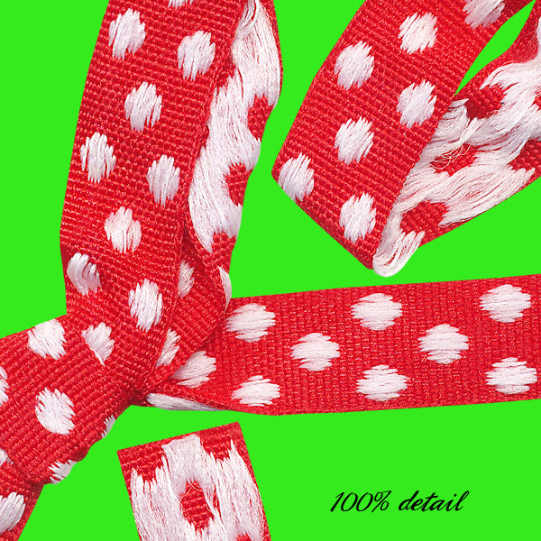 Red & White Polka Dotted Ribbons