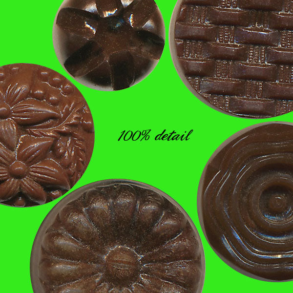 Retro Buttons in Brown, Volume 02