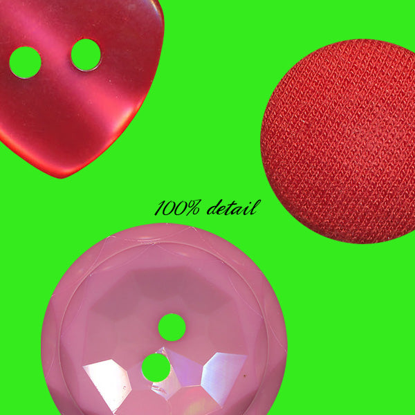 Retro Buttons in Red & Pink