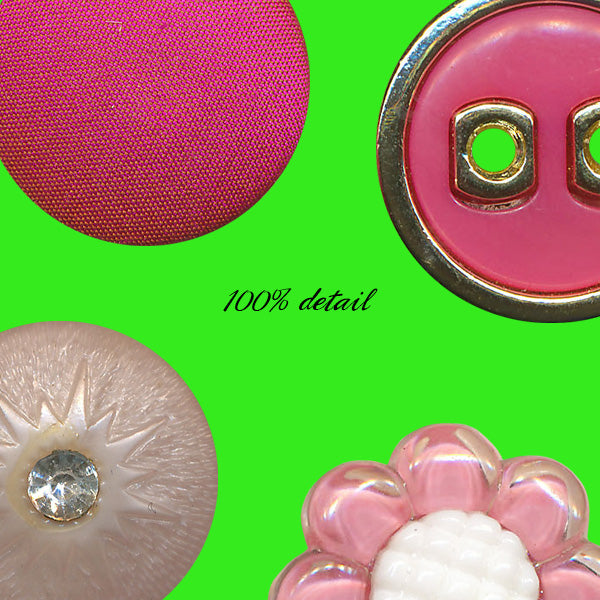 Retro Buttons in Red & Pink