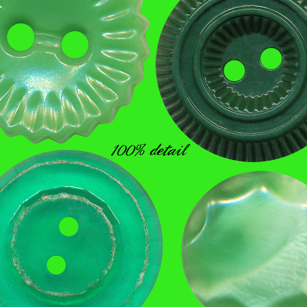 Retro Buttons in Green, Volume 02