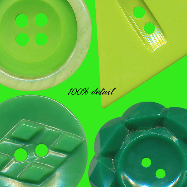 Retro Buttons in Green, Volume 04