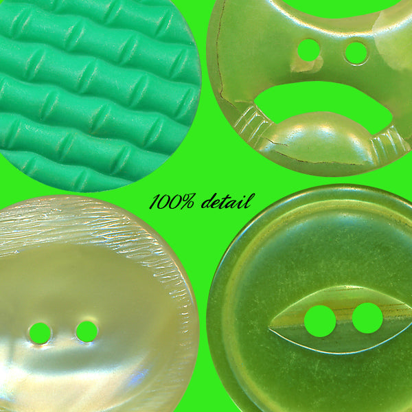 Retro Buttons in Green, Volume 04