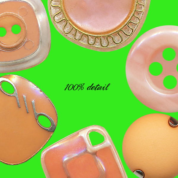 Retro Buttons in Orange & Yellow, Volume 05