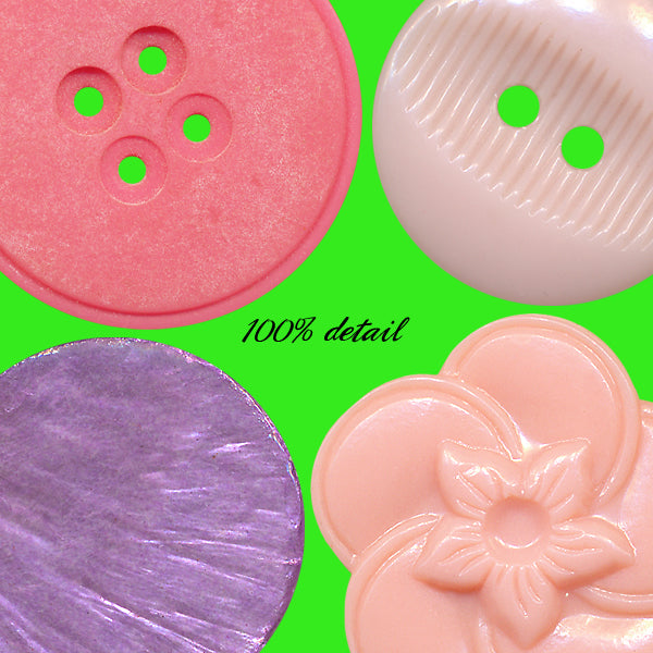 Retro Buttons in Pink & Purple, Volume 03