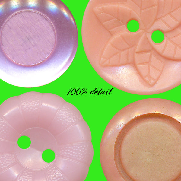 Retro Buttons in Pink & Purple, Volume 03