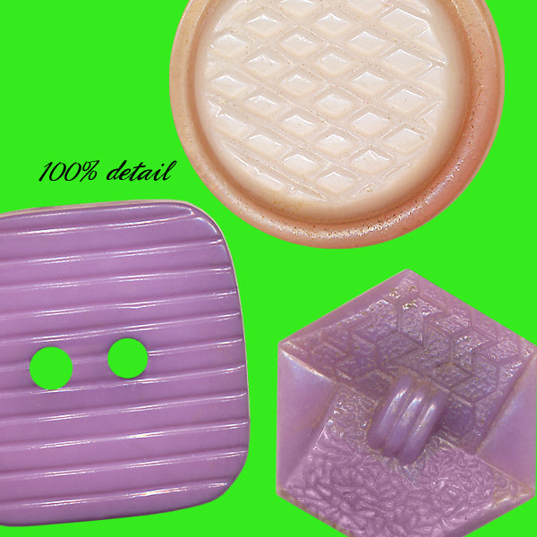 Retro Buttons in Pink & Purple, Volume 03