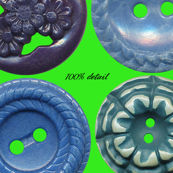 Retro Buttons in Blue & Green, Volume 02