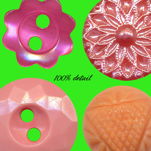 Retro Buttons in Pink, Volume 02