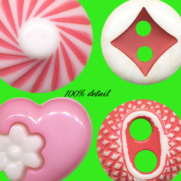 Retro Buttons in Pink, Volume 02