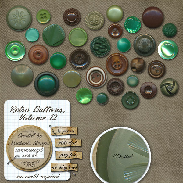 Retro Buttons, Volume 12