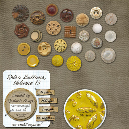 Retro Buttons, Volume 13