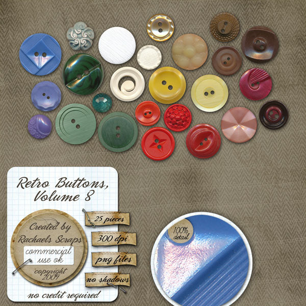 Retro Buttons, Volume 08