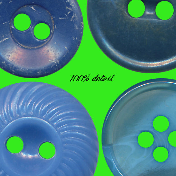 Retro Buttons in Blue, Volume 02