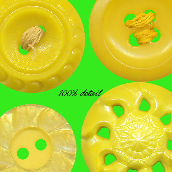 Retro Buttons in Orange & Yellow, Volume 03