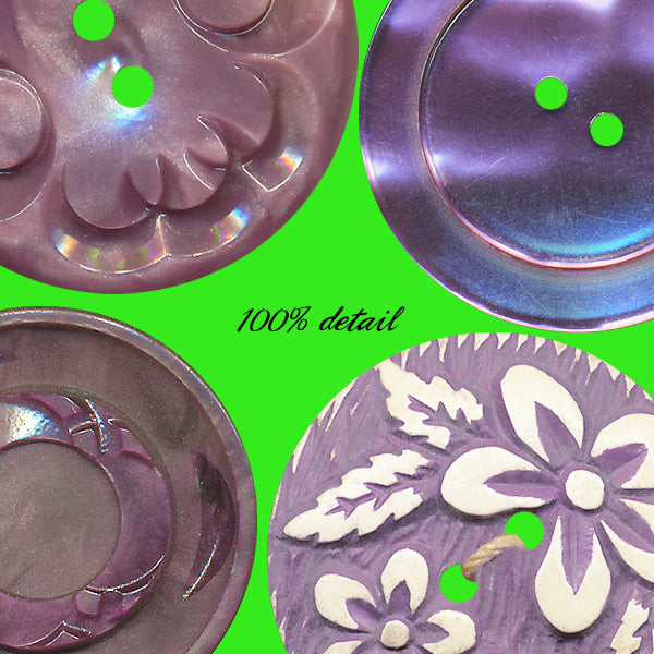 Retro Buttons in Violet