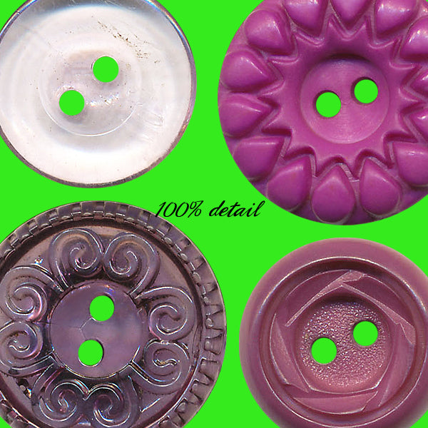 Retro Buttons in Violet, Volume 02