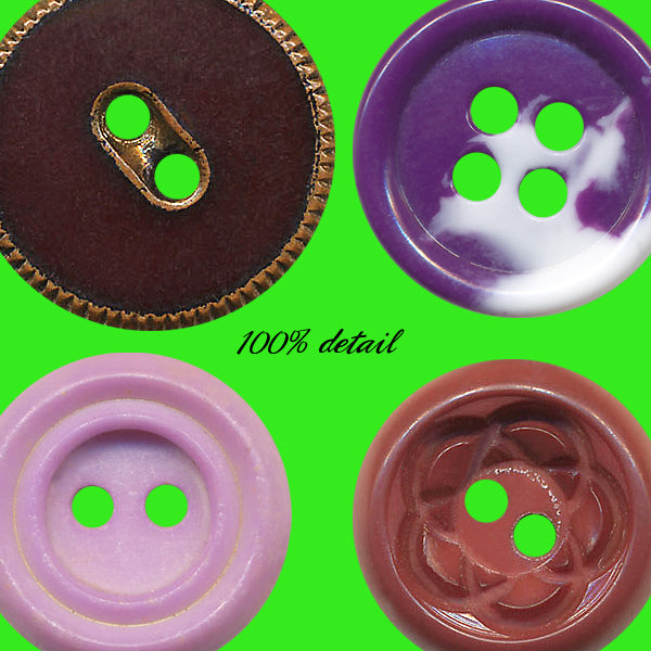 Retro Buttons in Violet, Volume 02