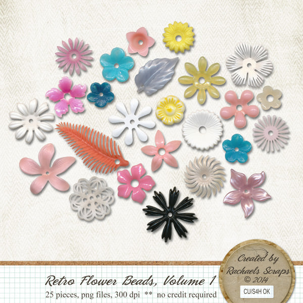 Retro Flower Beads, Volume 01