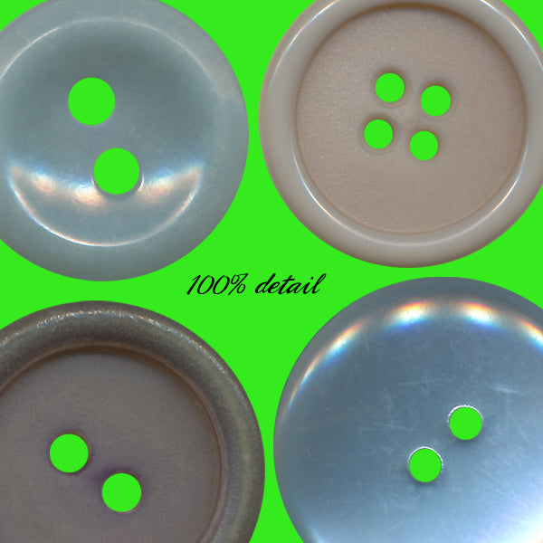 Retro Buttons in Blue & Green