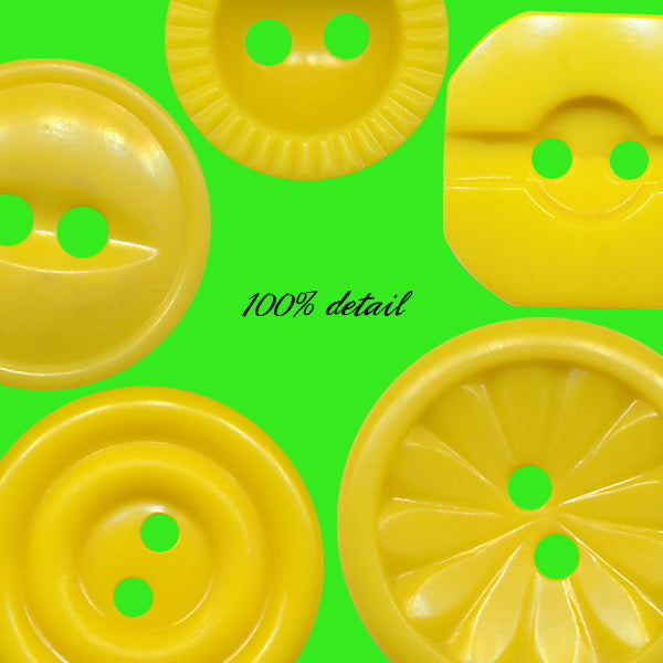 Retro Buttons in Orange & Yellow