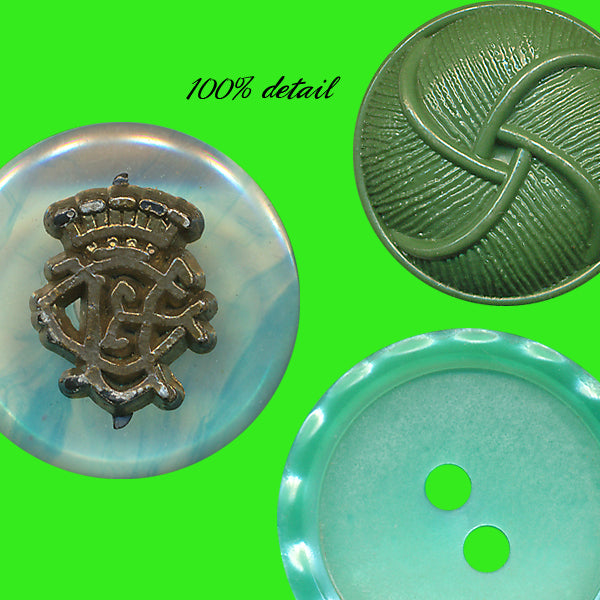 Retro Buttons in Green, Volume 03