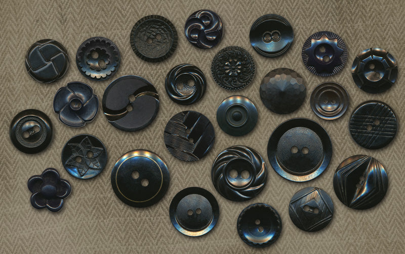 Retro Buttons in Black