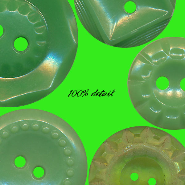 Retro Buttons in Green, Volume 01