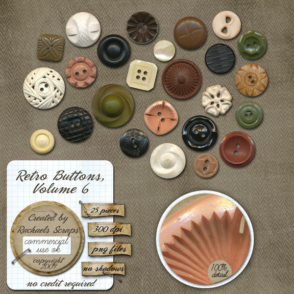 Retro Buttons, Volume 06