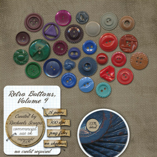 Retro Buttons, Volume 09