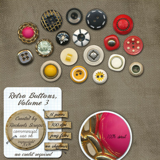 Retro Buttons, Volume 03