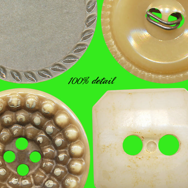 Retro Buttons in Tan, Volume 01