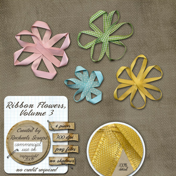 Ribbon Flowers, Volume 03